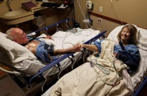 Couple doubles up to treat heart trouble at Elmhurst Hospital; Both patients treated same day for same condition