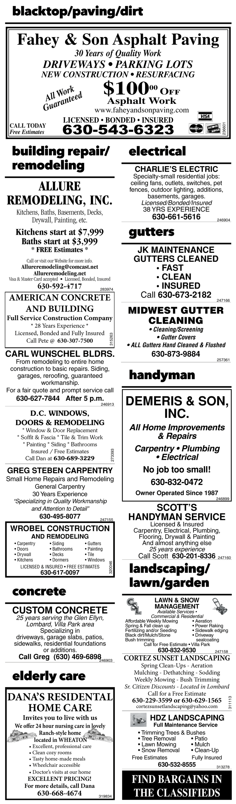 Lombard Classifieds-July 12