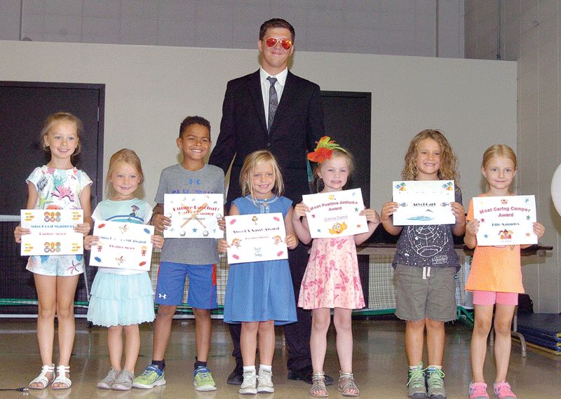 Awards presented to campers