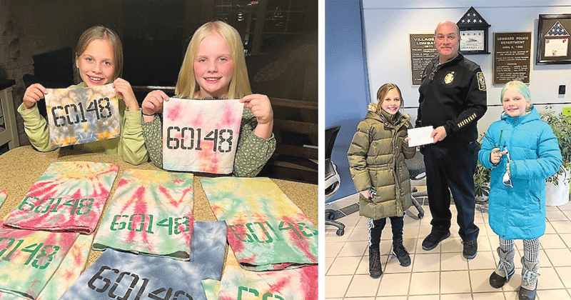 Young entrepreneurs donate proceeds to Lombard Police Department