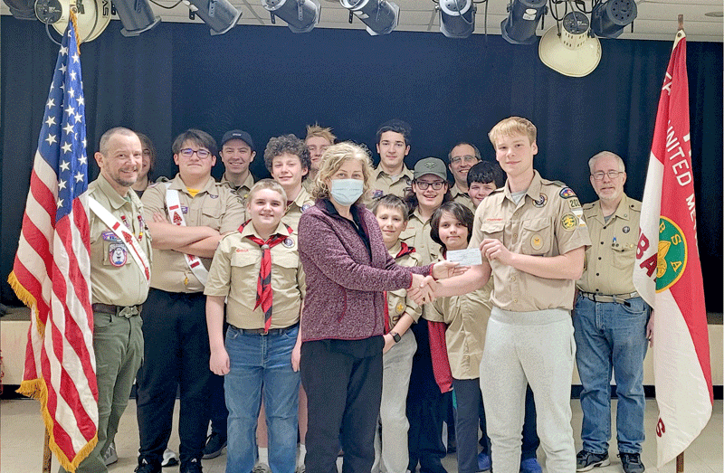 Troop 202 supports the Outreach House